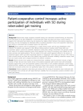 Báo cáo khoa hoc:"   Patient-cooperative control increases active participation of individuals with SCI during robot-aided gait training"