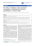 Báo cáo khoa hoc:"  The effects of diabetes and/or peripheral neuropathy in detecting short postural perturbations in mature adults"