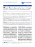 Báo cáo khoa hoc:"   Effects of obesity and chronic low back pain on gait"