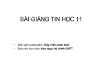 BÀI GIẢNG TIN HỌC 11 (Thầy Trần Doãn Vinh): Bài 6: PHÉP TOÁN, BIỂU THỨC CÂU LỆNH GÁN