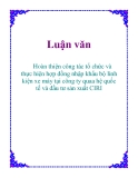 Luận văn: Hoàn thiện công tác tổ chức và thực hiện hợp đồng nhập khẩu bộ linh kiện xe máy tại công ty quaa hệ quốc tế và đầu tư sản xuất CIRI