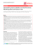 Báo cáo y học: "Simvastatin protects bladder and renal functions following spinal cord injury in rats"