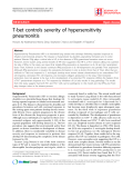 Báo cáo y học: "T-bet controls severity of hypersensitivity pneumonitis"