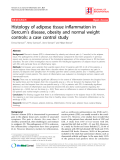 Histology of adipose tissue inflammation in Dercum’s disease, obesity and normal weight controls: a case control study