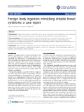 Báo cáo y học: "Foreign body ingestion mimicking irritable bowel syndrome: a case report"