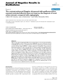 Báo cáo khoa hoc:"  The contrast-enhanced Doppler ultrasound with perfluorocarbon exposed sonicated albumin does not improve the diagnosis of renal artery stenosis compared with angiography"