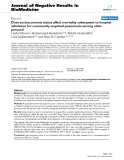 Báo cáo khoa hoc:"   Does socioeconomic status affect mortality subsequent to hospital admission for community acquired pneumonia among older persons?"