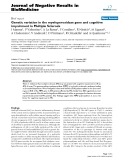 Báo cáo khoa hoc:"   Genetic variation in the myeloperoxidase gene and cognitive impairment in Multiple Sclerosis"