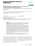 Báo cáo khoa hoc:"   Aortic distensibility measured by pulse-wave velocity is not modified in patients with Chagas' disease"