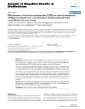 Báo cáo khoa hoc:"   Effectiveness of low-dose doxycycline (LDD) on clinical symptoms of Sjögren's Syndrome: a randomized, double-blind, placebo controlled cross-over study"