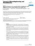 Báo cáo khoa hoc:" Effects of intensive arm training with the rehabilitation robot ARMin II in chronic stroke patients: four single-cases"