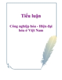 Tiểu luận: Công nghiệp hóa - Hiện đại hóa ở Việt Nam