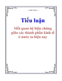 Đề tài: Mối quan hệ biện chứng giữa các thành phần kinh tế ở nước ta hiện nay