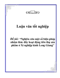 Luận văn tốt nghiệp: “Nghiên cứu một số biện pháp nhằm thúc đẩy hoạt động tiêu thụ sản phẩm ở Xí nghiệp kính Long Giang”