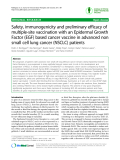 Báo cáo y học: "Safety, immunogenicity and preliminary efficacy of multiple-site vaccination with an Epidermal Growth Factor (EGF) based cancer vaccine in advanced non small cell lung cancer (NSCLC) patients"