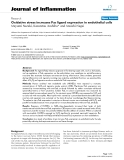 Báo cáo y học: " tế ngành y học dành cho các bạn tham khảo đề tài: Early Oxidative stress increases Fas ligand expression in endothelial cells"