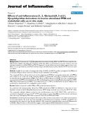 Báo cáo y học: "Early Effects of anti-inflammatory [1, 2, 4]triazolo[4, 3-a] [1, 8]naphthyridine derivatives on human stimulated PMN and endothelial cells: an in vitro study"