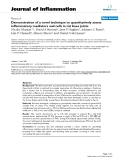 Báo cáo y học: "Demonstration of a novel technique to quantitatively assess inflammatory mediators and cells in rat knee joints"