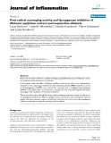 Báo cáo y học: " Free radical scavenging activity and lipoxygenase inhibition of Mahonia aquifolium extract and isoquinoline alkaloids"