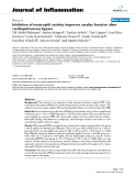 Báo cáo y học: "Inhibition of neutrophil activity improves cardiac function after cardiopulmonary bypass"