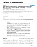 Báo cáo y học: "Anti-inflammatory potential of a malleable matrix composed of fermented whey proteins and lactic acid bacteria in an atopic dermatitis model"