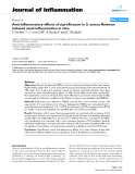 Báo cáo y học: "Anti-inflammatory effects of ciprofloxacin in S. aureus Newman induced nasal inflammation in vitro"