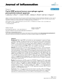 Báo cáo y học: "Cyclic GMP protects human macrophages against peroxynitrite-induced apoptosis"