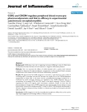 Báo cáo y học: "CCR2 and CXCR4 regulate peripheral blood monocyte pharmacodynamics and link to efficacy in experimental autoimmune encephalomyelitis."