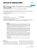 Báo cáo y học: "Effects of hydrogen sulfide on inflammation in caerulein-induced acute pancreatitis."