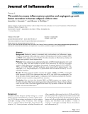 Báo cáo y học: "Thrombin increases inflammatory cytokine and angiogenic growth factor secretion in human adipose cells in vitro"