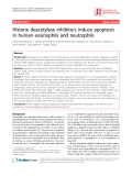 Báo cáo y học: " Histone deacetylase inhibitors induce apoptosis in human eosinophils and neutrophils"