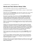 Words and Their Stories: Money Talks