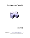 C++ Language Tutorial               