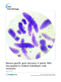 báo cáo khoa học: " Meiosis-specific gene discovery in plants: RNA-Seq applied to isolated Arabidopsis male meiocytes"