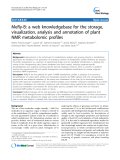 báo cáo khoa học: "MeRy-B: a web knowledgebase for the storage, visualization, analysis and annotation of plant NMR metabolomic profiles"