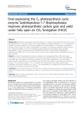 báo cáo khoa học: "Over-expressing the C3 photosynthesis cycle enzyme Sedoheptulose-1-7 Bisphosphatase improves photosynthetic carbon gain and yield under fully open air CO2 fumigation (FACE)"