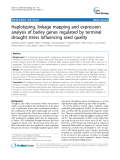 báo cáo khoa học: " Haplotyping, linkage mapping and expression analysis of barley genes regulated by terminal drought stress influencing seed quality"