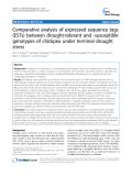 báo cáo khoa học: " Comparative analysis of expressed sequence tags (ESTs) between drought-tolerant and -susceptible genotypes of chickpea under terminal drought stress"