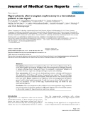 Báo cáo khoa hoc:" Hypercalcemia after transplant nephrectomy in a hemodialysis patient: a case report"