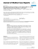 Báo cáo khoa hoc:" Retroperitoneal haemorrhage in renal angiomyolipoma causing hepatic functional decompensation: a case report"