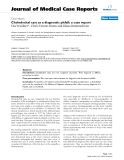 Báo cáo khoa hoc:"   Choledochal cyst as a diagnostic pitfall: a case report"