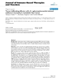 Báo cáo y học: "Tumor-infiltrating effector cells of α-galactosylceramide-induced antitumor immunity in metastatic liver tumor"