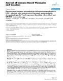 Báo cáo y học: "Mycobacterial immune reconstitution inflammatory syndrome in HIV-1 infection after antiretroviral therapy is associated with deregulated specific T-cell responses: Beneficial effect of IL-2 and GM-CSF immunotherapy"