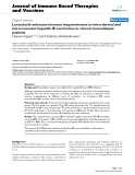 Báo cáo y học: "Levamizole enhances immune responsiveness to intra-dermal and intra-muscular hepatitis B vaccination in chronic hemodialysis patients"