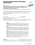 Báo cáo y học: " Phytol-based novel adjuvants in vaccine formulation: 1. assessment of safety and efficacy during stimulation of humoral and cell-mediated immune responses"