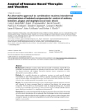 Báo cáo y học: "n alternative approach to combination vaccines: intradermal administration of isolated components for control of anthrax, botulism, plague and staphylococcal toxic shock"