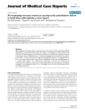 Báo cáo y học: "An impinging remnant meniscus causing early polyethylene failure in total knee arthroplasty: a case report"