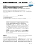 Báo cáo y học: "Acute disseminated encephalomyelitis mimicking late CNS relapse of acute lymphoblastic leukaemia: case report"