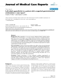 Báo cáo y học: " Left-sided appendicitis in a patient with congenital gastrointestinal malrotation: a case report"