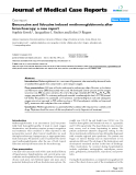 Báo cáo y học: " Benzocaine and lidocaine induced methemoglobinemia after bronchoscopy: a case report"